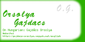 orsolya gajdacs business card